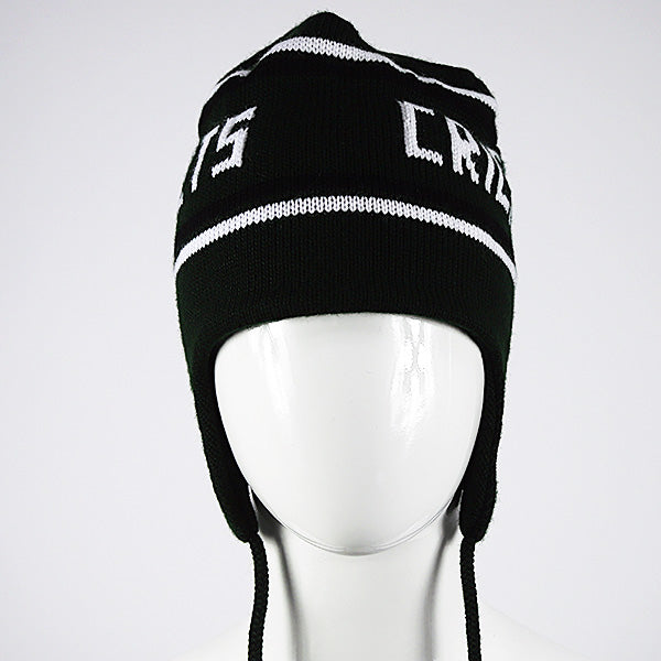 Stocking Hat w Ear Flaps Strings - Main Image