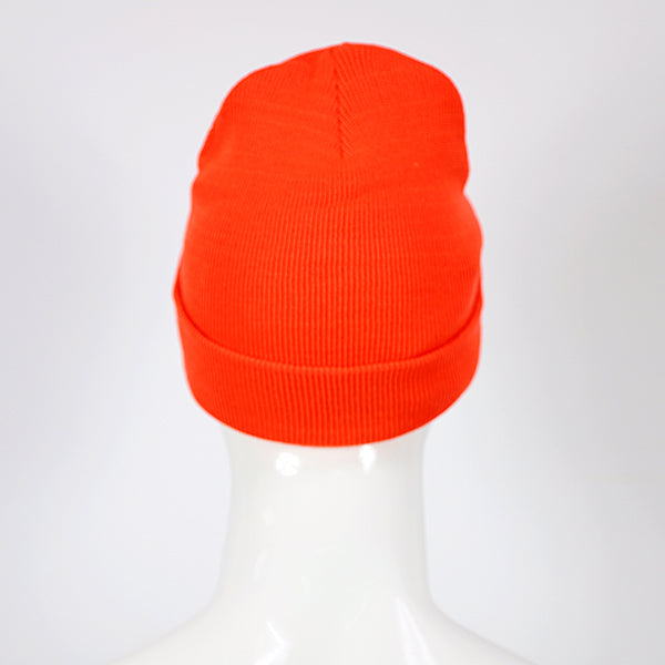 Sportsman Cuffed Knit Beanie - Blaze Orange